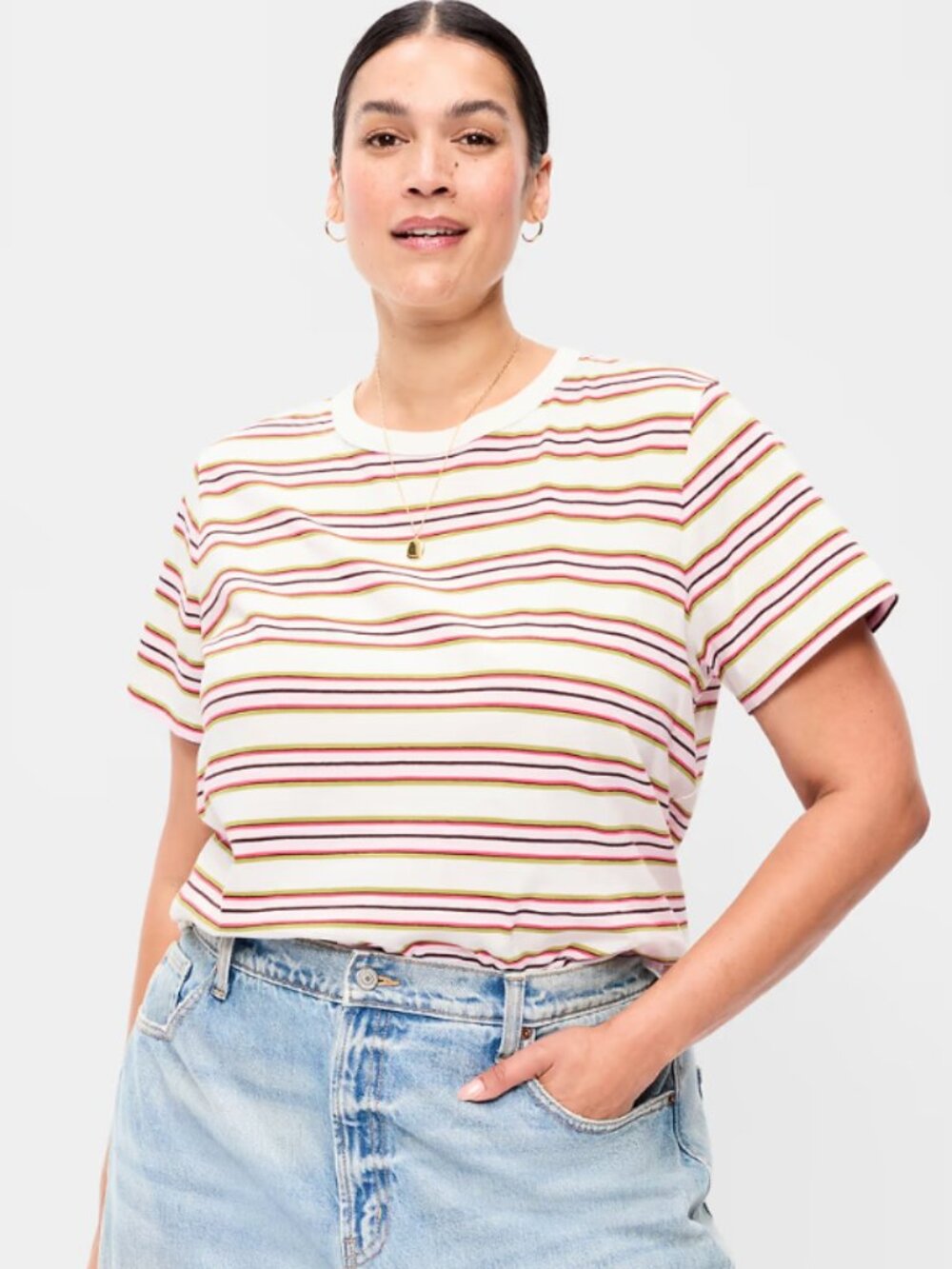 Old Navy EveryWear Crew-Neck Striped T-Shirt - Size XXL TALL